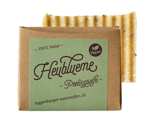 Heublueme – vegane Peelingseife