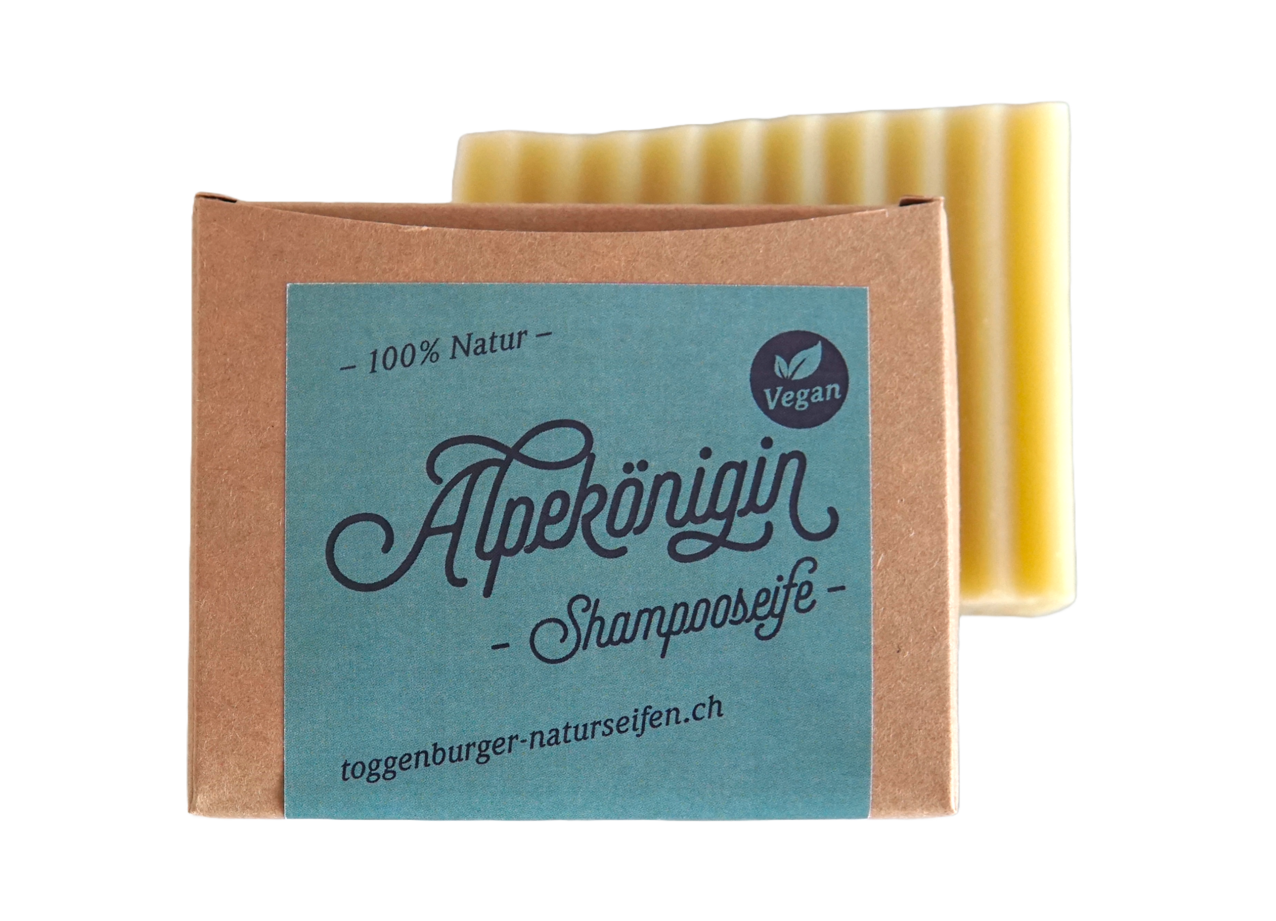 Alpekönigin - vegane Shampooseife mit Arve und Bier