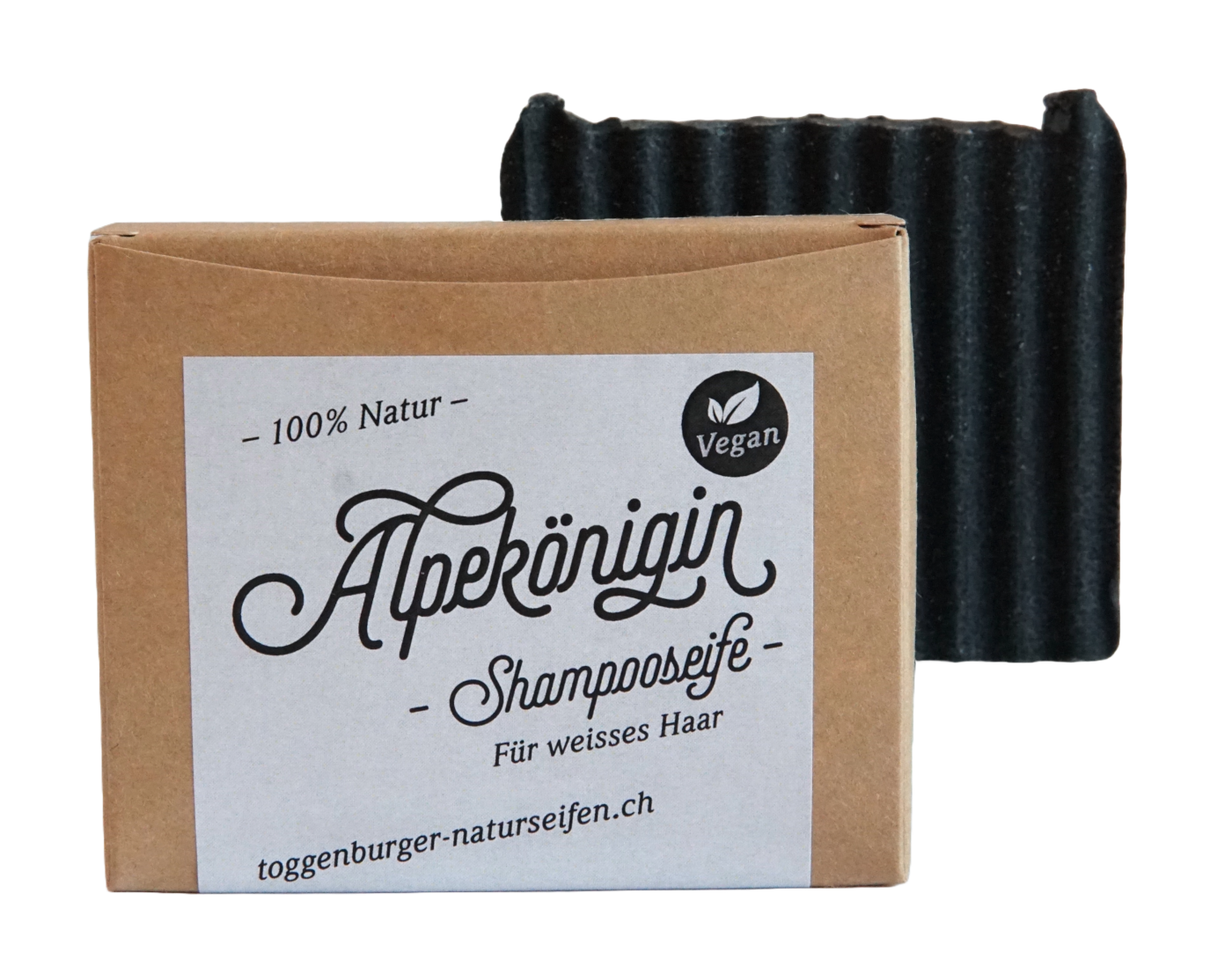vegane Shampooseife für weisses Haar
