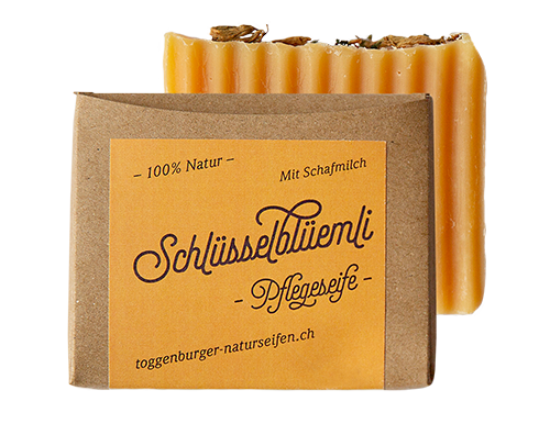 Schlüsselblüemli – Pflegeseife mit Schafmilch